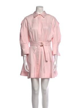 Acler Blush Pink Belted Shirt Dress size S US 4